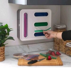 Alta White 4 Section Food Bag Organizer